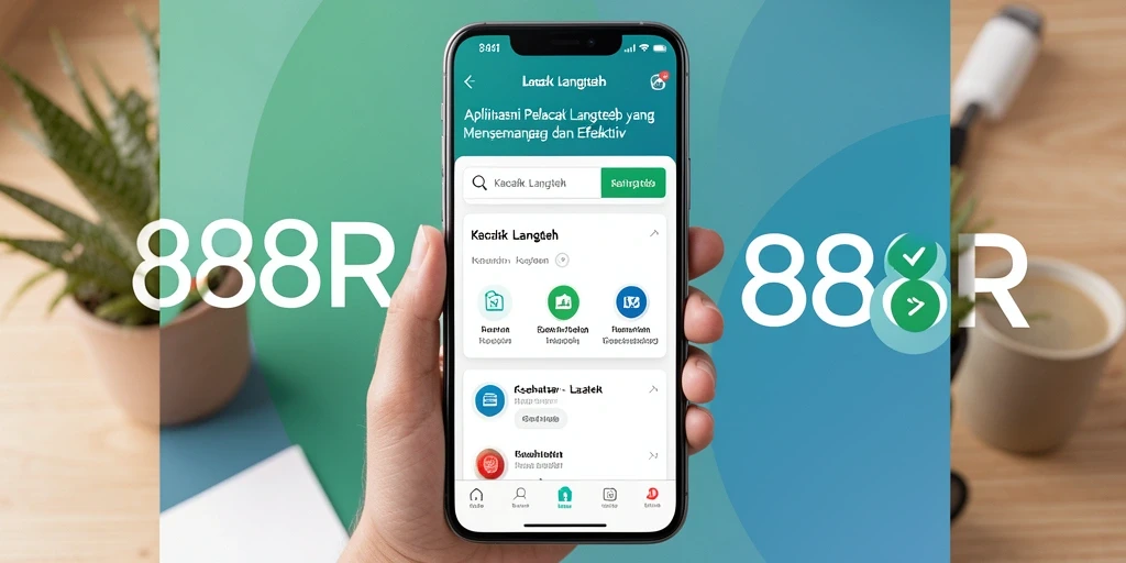 Screenshot aplikasi 888R menunjukkan antarmuka pelacakan langkah yang menarik.