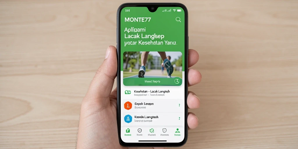 Tampilan antarmuka MONTE77 yang sederhana dan fungsional.