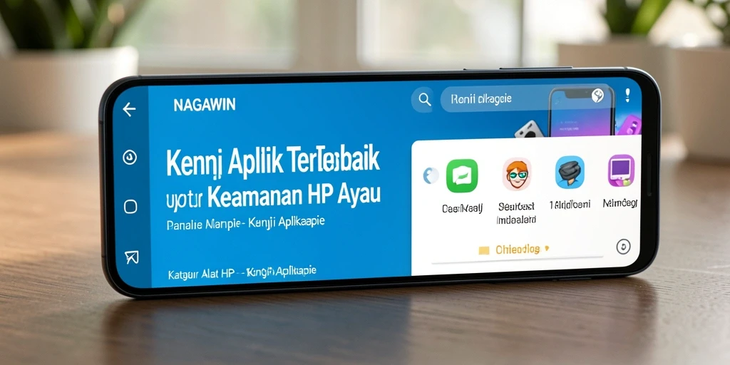 Tampilan antarmuka NAGAWIN yang menarik dan fungsional untuk Kunci Aplikasi.