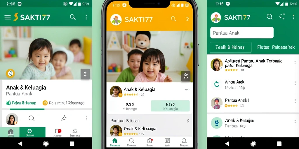Antarmuka SAKTI77 yang intuitif untuk pemantauan anak.
